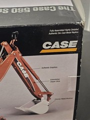 ERTL Case 580 Super M Series Backhoe 40th Anniversary 1/16 Chrome Buckets