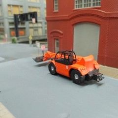1/87 HO Scale Custom Built Manitou Telehandler With Bucket 3D Printed Model