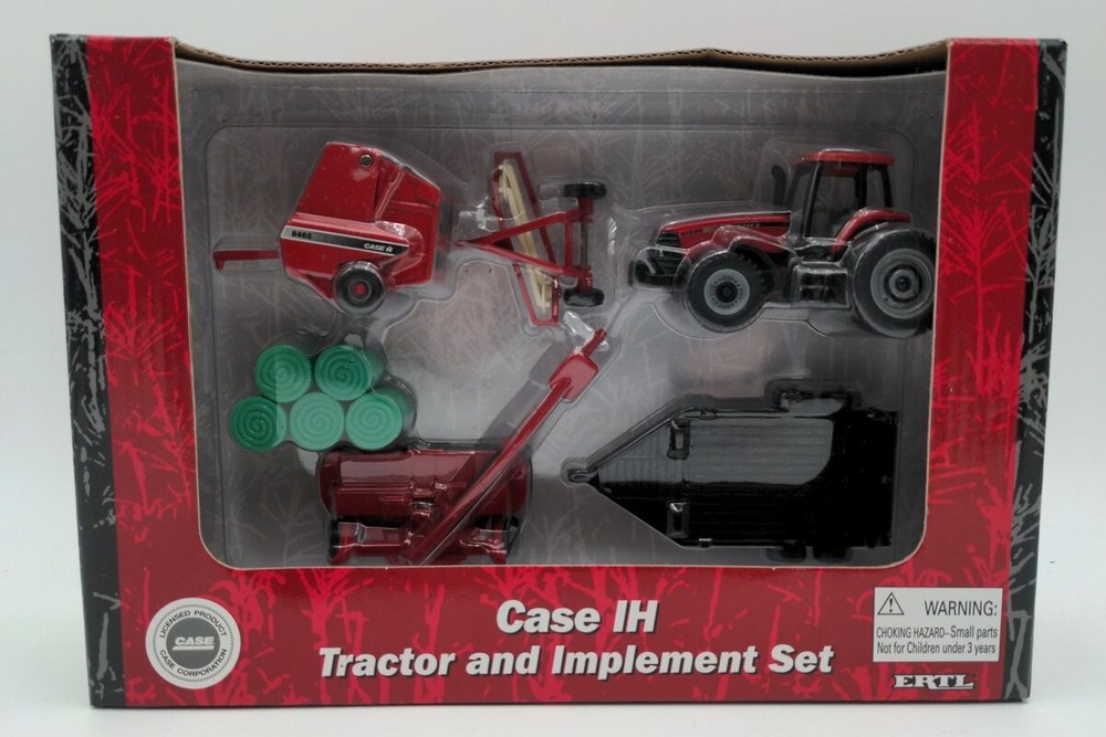 Ertl 14188 1:64 Case IH Tractor And Implement Set