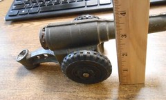 Vintage All Original Cast Iron Premier Toy Cannon Approx. 10 x 4 Inches