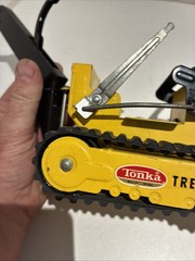 Vintage 1960s Tonka Trencher Backhoe Loader Pressed Steel