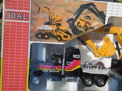 Vintage NIB Joal Compact Transporter CAT 225 Excavator 1:50 Diecast Model 320