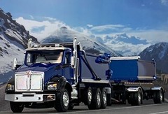 1/64 DCP KENWORTH T880 ROGUE DUMP AND TRANSFER TRAILER