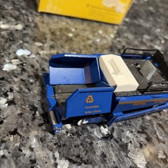 Demag DF120 Road Paver – NZG 1:50 Diecast Model #231 Rare Blue -Wegenbouv Stevin
