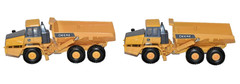 Ertl John Deere 744H Front End Loader & 2 460E Dump Trucks Die-Cast & Plastic