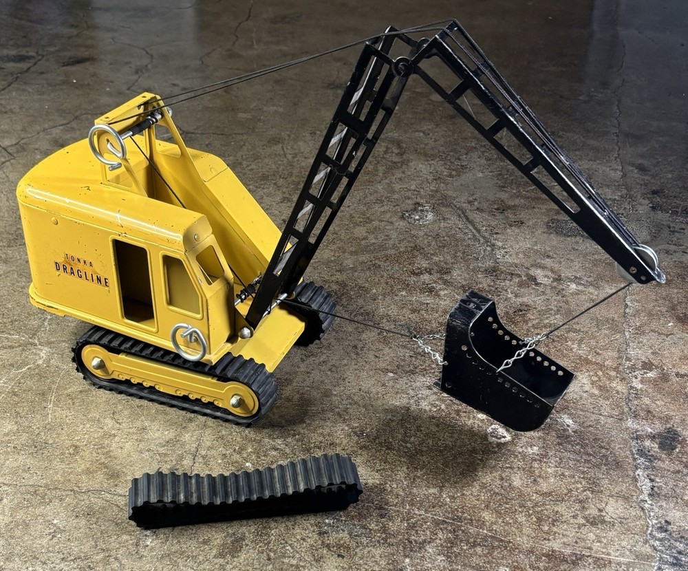 Vintage 1960’s Steel Tonka Drag Line Crane Made In USA