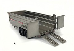 PJ Trailers DM Dump Trailer – Silver – Weiss Bros 1:50 Scale Model #035-1404 New
