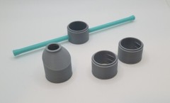 Custom 1/50 Scale Precast 48″ Manhole w/ 12″ Sewer Pipe