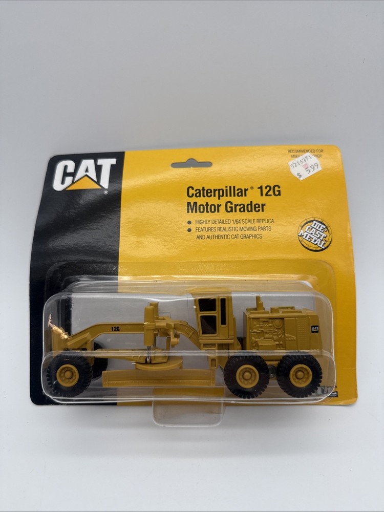 Ertl Caterpillar 12G Motor Grading Road Construction Ahead Diecast Vehicle #1848