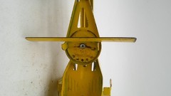 Vintage 1960s Tonka Mini Road Grader Yellow Pressed Steel Construction Vehicle