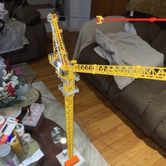 XCMG Tower Crane Diecast Metal Construction Model 1:50 Yellow w/ Stand