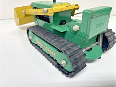Vintage Tonka Front End Loader Green & Yellow 5» x 12»