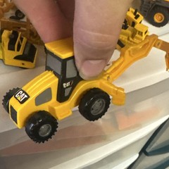 CAT WGT Construction Vehicles Lot Diecast Plastic Yellow CAT WGT Vehicle Make