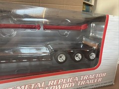 First Gear Peterbilt 367 with Talbert Lowboy White & Black 1:50 Scale 50-3349