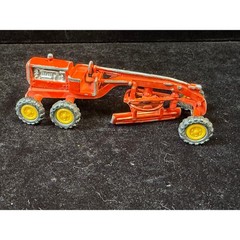Vintage Diecast Road Grader No 8102 Orange Construction Vehicle – Hong Kong