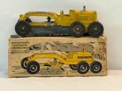 Vintage Tootsietoy Road Grader Construction w/ Box USA Diecast 1950s Original