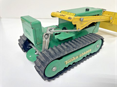 Vintage Tonka Front End Loader Green & Yellow 5» x 12»