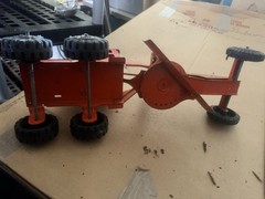 Vintage Marx Power Grader Orange Pressed Steel