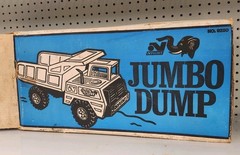 Vintage Nylint Jumbo Dump Truck Pressed Steel Yellow #9250 With Original Box!!