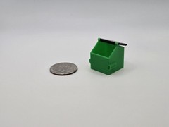 1/87 Scale 8 Yard Dumpster in Green