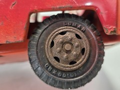 Marx Pressed Steel Metal Dump Truck 1950s 1960s ( FOR PARTS OR RESTORATION)