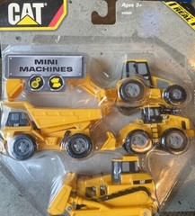 CAT Mini Machines – #34606 – Sealed with Some Edge Wear – Set of 4