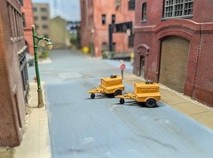 Custom Built 1/87 HO Scale 1960s/70s era LeRoi Air Compressor Trailers