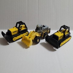 TONKA Construction Bulldozers & Front End Loader (Lot of 3) 1:64 Scale Diecast