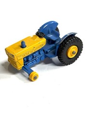 Vintage 1960s Matchbox Ford Tractor No. 39 Lesney England Missing Black Wheels