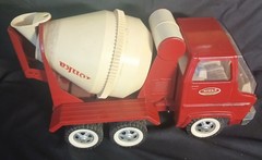 Vtg 1960s Tonka Gas Turbine Cement Mixer Truck #620 Red White NEAR MINT BEST