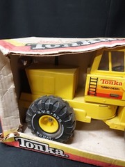 NOS 1988 Tonka Mighty Loader # 3920 Pressed Steel Toy UNUSED IN ORIGINAL BOX