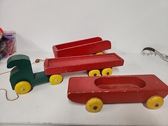 Pull Toy Truck and Trailers