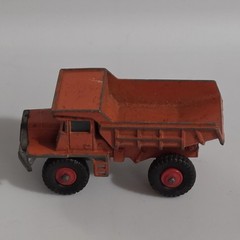 Vintage Matchbox Lesney No. 28 Mack Dump Truck Orange Diecast England 1960s