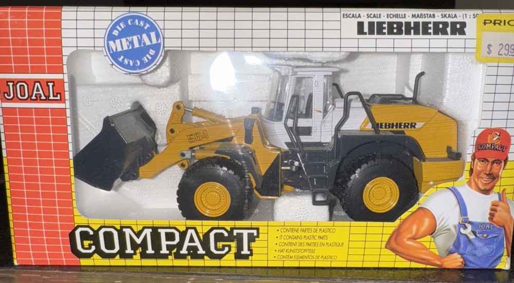 Joal 263 1:50 Scale Articulated Wheel Loader Liebherr L564 Die-Cast Metal