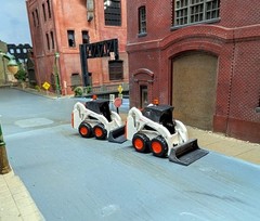 1/87 HO Scale Custom Built Bobcat Skid Steer. 3D Printed Resin Model