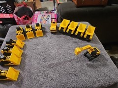 CAT Caterpillar Construction Vehicle Toy Lot Plastic Dump Truck Loader Dozer(13)