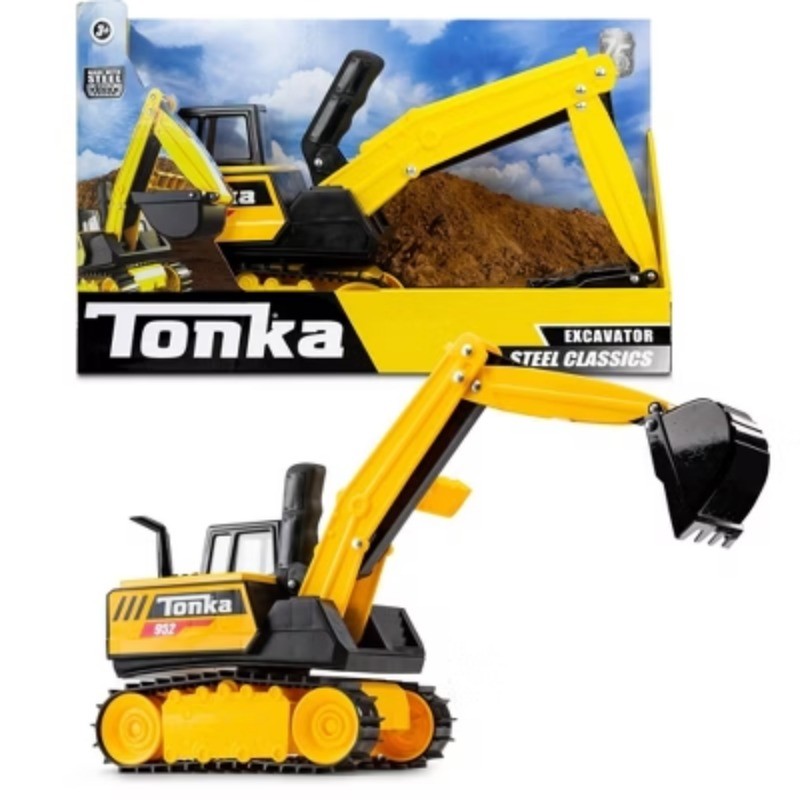 Tonka Classics – Excavator: Non-Powered Construction Vehicle, Gross & Social