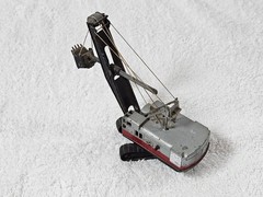 Rare 1950s Mercury Italy Art 507 Lima 2400 Shovel WORKING Original Diecast
