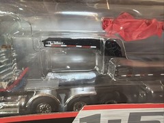 First Gear Peterbilt 367 with Talbert Lowboy White & Black 1:50 Scale 50-3349