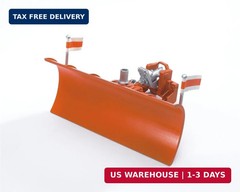 Bruder Toys – Construction Realistic Plow Blade Attachment for MB Actros, Mack a