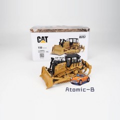 DM 1:50 CAT D8 Dozer Caterpillar tracked bulldozer alloy vehicle model 85757