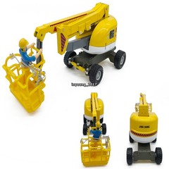Aerial Work Platform Truck Model Toy Metal Diecast Construction Equipment Yellow