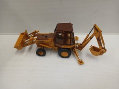 Case 580E Super E Backhoe DieCast Conrad 1:35 Made in W. Germany Vintage