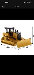 Diecast Masters CAT D6 XE LGP VPAT Dozer High Line 1:50 Yellow/Black Case