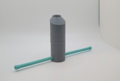 Custom 1/50 Scale Precast 48″ Manhole w/ 12″ Sewer Pipe