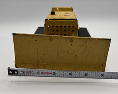 Vintage Tonka No. 300 Bulldozer 1960s Pressed Steel Yellow Dozer 8.5″