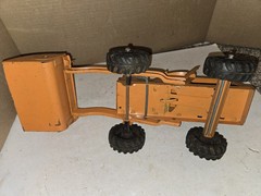 Vintage 50s/60s Marx/Lumar Hi-Lift Loader Toy Tractor,Yellow Orange,Project,Part