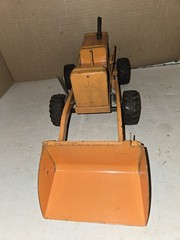 Vintage 50s/60s Marx/Lumar Hi-Lift Loader Toy Tractor,Yellow Orange,Project,Part
