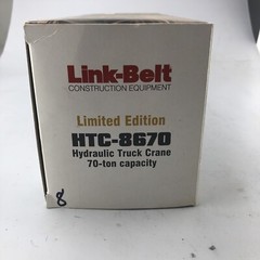 Link-Belt Diecast HTC-8670 Limited Edition #302 Series Crane Gray 1/50 Scale