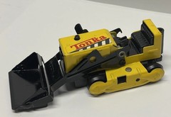 Vtg Tonka Bulldozer Steel Metal Front End Bucket Loader 55290 Yellow Die-cast